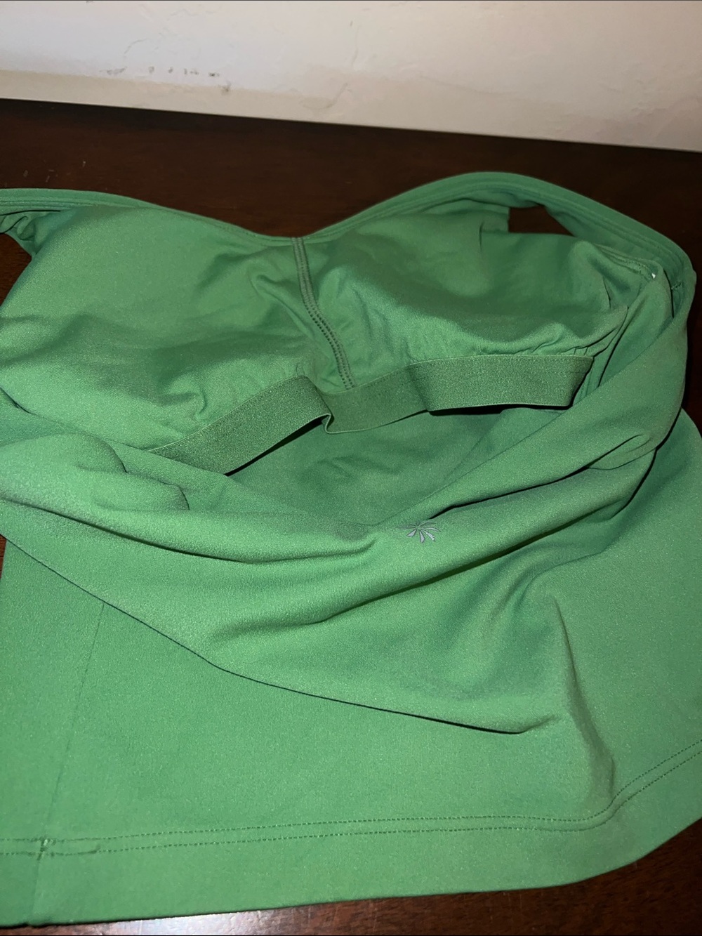 Athleta Transcend V Neck Long Line Crop Sports Bra in Alpine xs - Picture 7 of 7